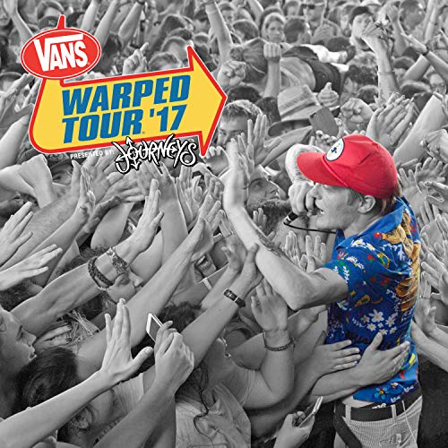 Warped Tour '17 compilation CD cover with a crowd and performer.