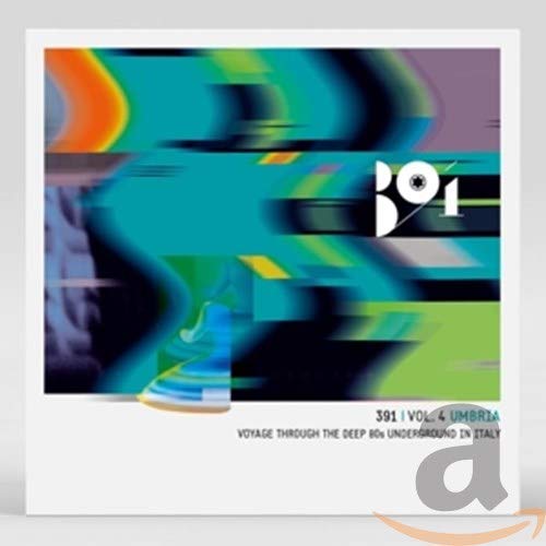 CD cover with abstract blue and green swirling shapes and text.