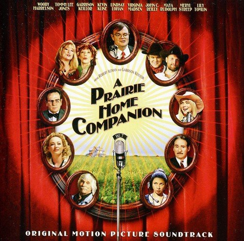 CD cover for “A Prairie Home Companion” featuring portraits of various artists.