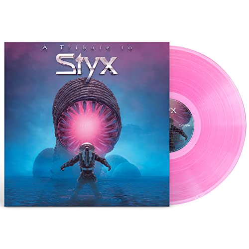 A Tribute to Styx vinyl record album cover with a pink vinyl disc.