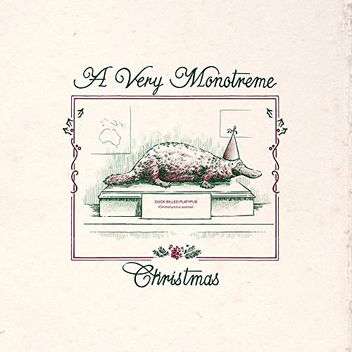 CD cover: illustrated platypus wearing a party hat, Australia map.