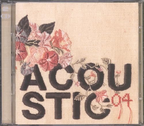 CD cover with embroidered flowers and the text "Acoustic 04".