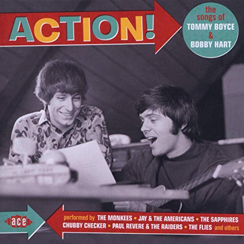 CD cover for "Action!" featuring two smiling men and song credits.