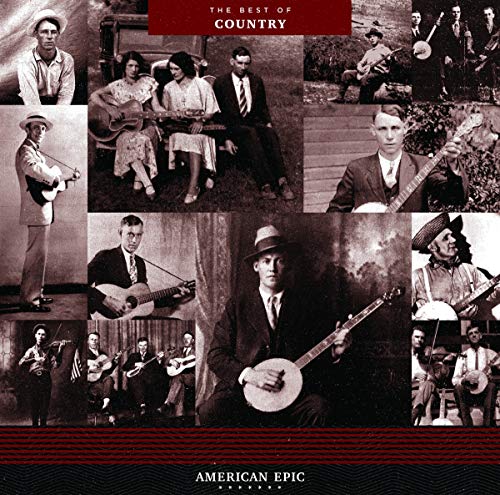 Vintage photographs of musicians with stringed instruments on album cover.