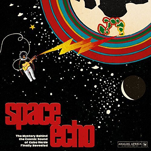 Album cover: astronaut with guitar in space, colorful planets, and text.