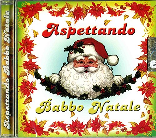 CD cover with Santa Claus surrounded by poinsettias and holly.