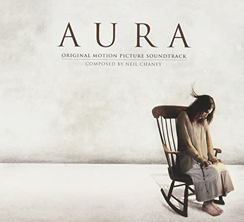 CD cover for "Aura" soundtrack featuring a woman in a rocking chair.