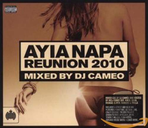 CD cover for “Ayia Napa Reunion 2010” featuring a woman and text.