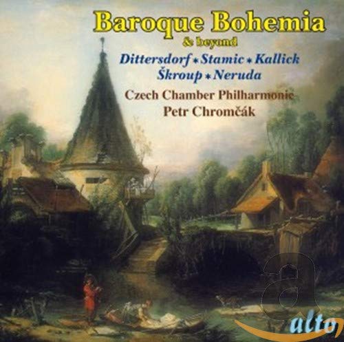 CD cover with a painting of a European village and steeple.