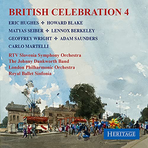 CD cover: “British Celebration 4” with a fairground scene and composer names.