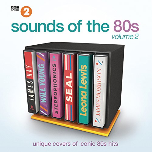 CD cover for “Sounds of the 80s, Volume 2” featuring colorful cassette tapes.