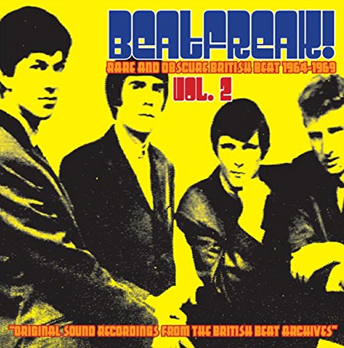 Album cover featuring four men against a bright yellow background with blue text.