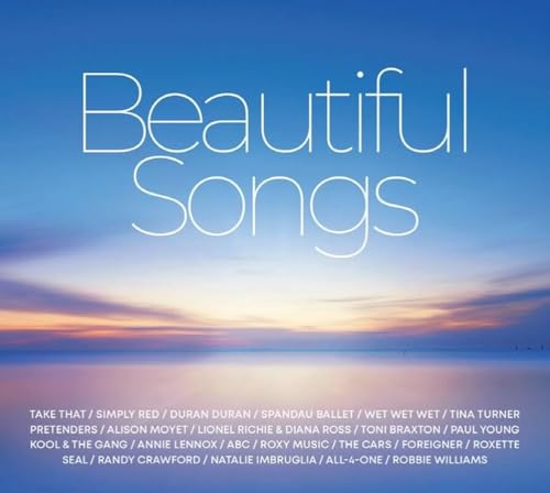 CD cover with a sunset image and the text "Beautiful Songs".