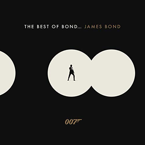 Black album cover with gold text and a silhouette of James Bond.