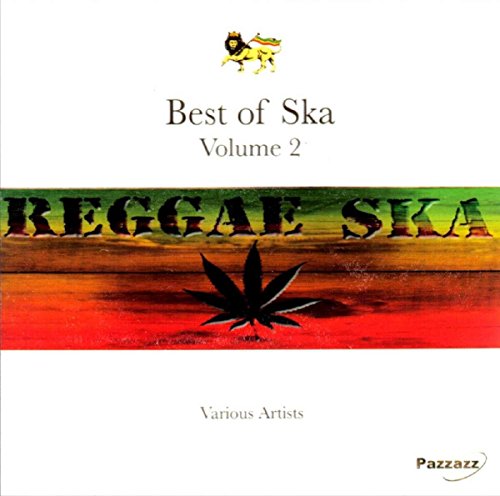 CD cover for “Best of Ska Volume 2” with reggae colors and leaf.