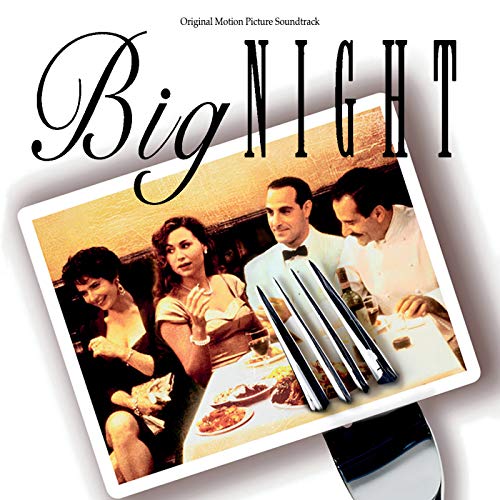 “Big Night” soundtrack vinyl cover featuring a film still of a dinner scene.