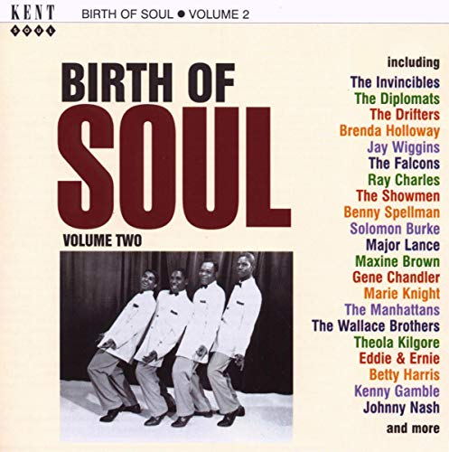 CD cover for “Birth of Soul Vol 2” featuring a vocal group.