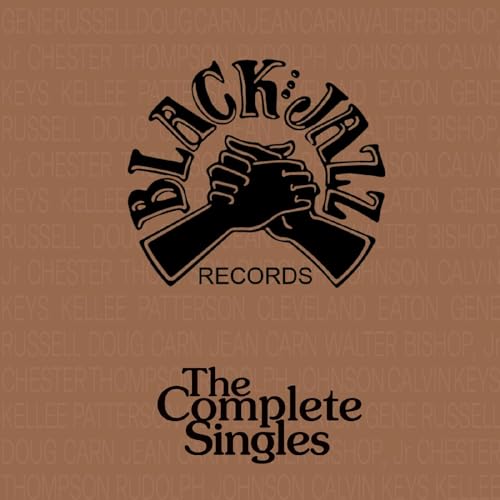 CD cover for “Black Jazz Records - The Complete Singles” with hands shaking.