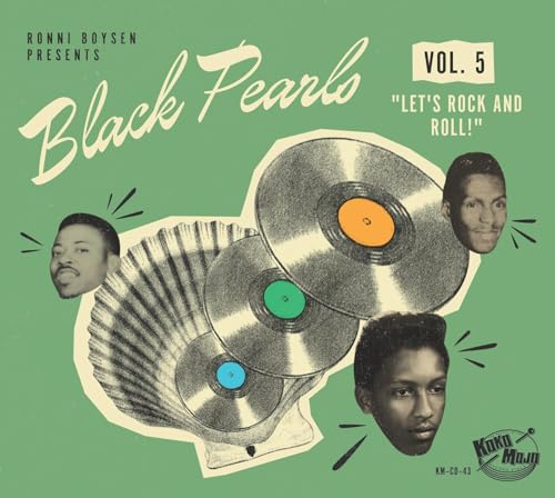 CD cover for "Black Pearls Vol. 5" featuring portraits and records.
