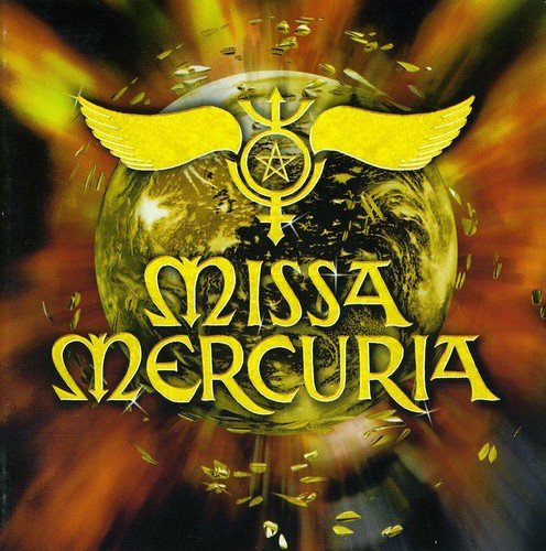 CD cover art: golden text “Missa Mercuria” over a planet image.
