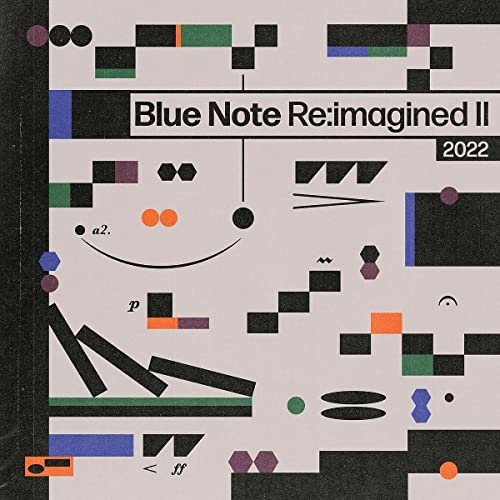 CD cover for “Blue Note Re:imagined II” with abstract geometric shapes.