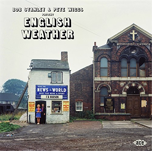 CD cover: brick buildings, newsagent, grey sky, and album title "English Weather".
