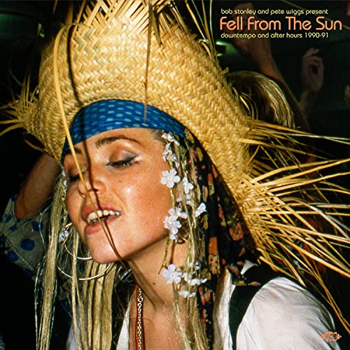 Woman in straw hat with flowers, album cover for “Fell From The Sun”.