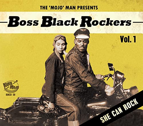 CD cover: two people on a motorcycle, yellow background, text overlay.