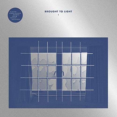 Brought To Light" vinyl record cover with blue and white grid pattern.