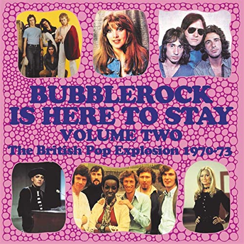CD cover for “Bubblerock Is Here To Stay Vol. 2” with band photos.