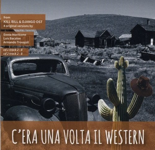 CD cover for "C'era Una Volta Il Western" with a Western town scene.