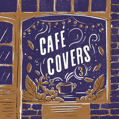 CD cover: illustrated café window with coffee cup and text.