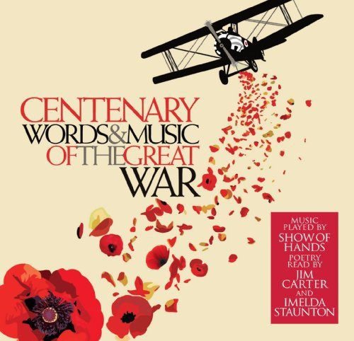 CD cover: biplane, red poppies, and text about World War I.