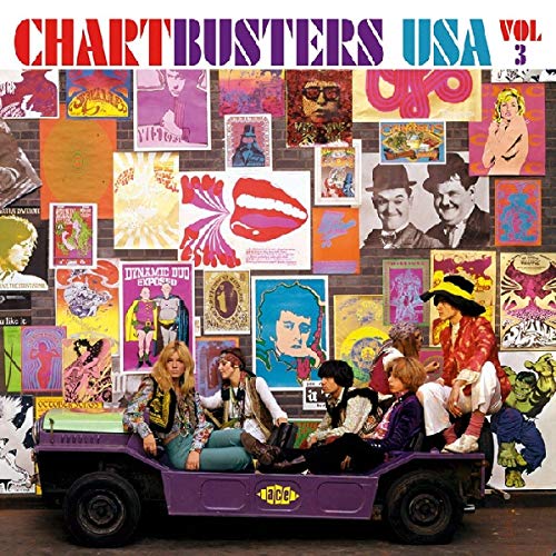 CD cover: "Chartbusters USA #3" with a collage and people in a car.