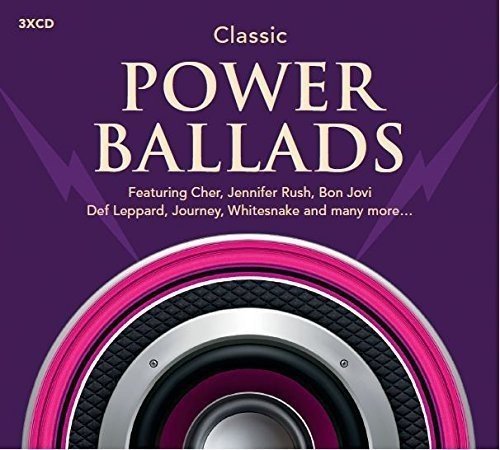3xCD of “Classic Power Ballads” with purple and pink design.