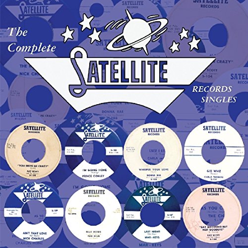 Album cover featuring the Satellite Records logo over a collage of vintage vinyl singles.