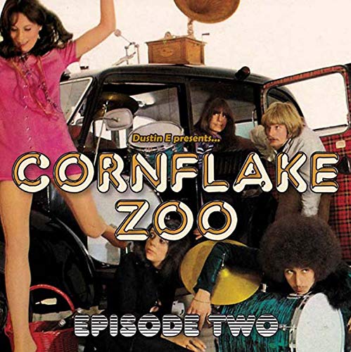 CD cover for "Cornflake Zoo Episode Two" featuring a vintage car and people.