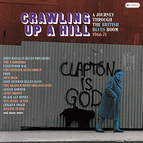 Album cover showing an elderly person walking past a wall with graffiti.