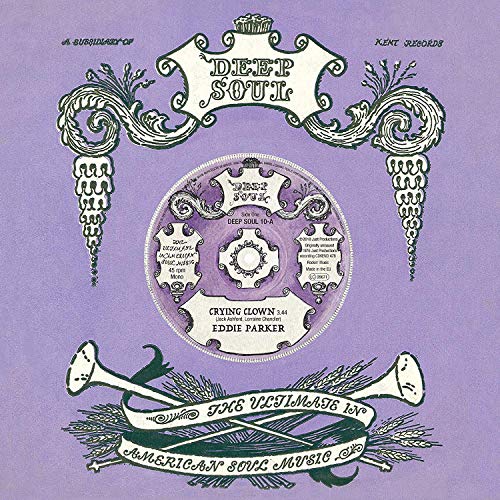 Purple vinyl record sleeve with ornate illustrations and text "Deep Soul" at the top.