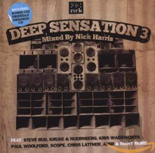 CD cover for “Deep Sensation 3” featuring a wall of speakers.
