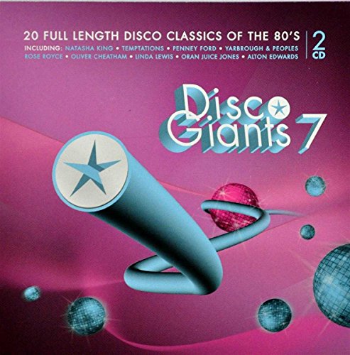 “Disco Giants Vol. 7” double CD cover with 80s-style graphics and disco balls.
