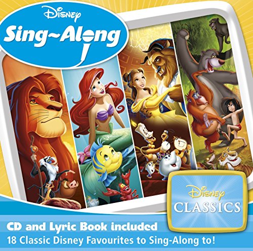 Disney Sing-Along CD cover featuring characters from classic animated films.