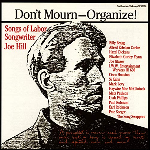 Album cover with a black and white drawing of a man's profile.