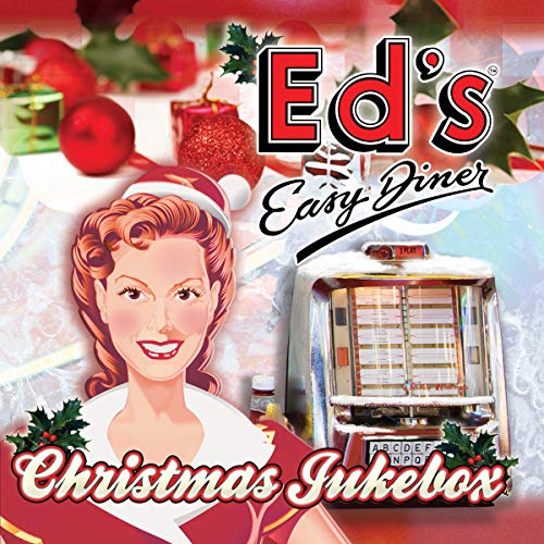 CD cover for "Ed's Easy Diner - Christmas Jukebox" with vintage imagery.