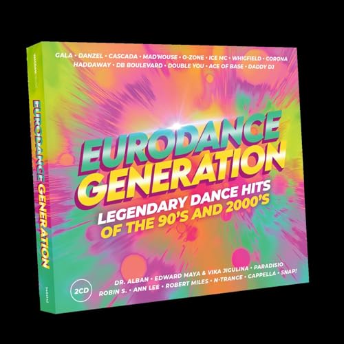 Colorful "Eurodance Generation" 2CD case with artist names listed.