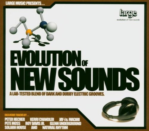 CDCSBCHCD cover with a molecular model, headphones, and text Evolution of New Sounds.