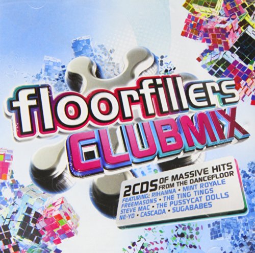 CD cover for “Floorfillers Clubmix” with colorful cubes and text.