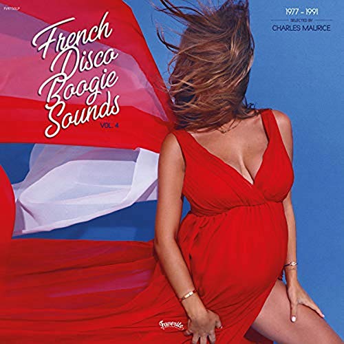 CD cover: woman in red dress, "French Disco Boogie Sounds Vol. 4" text.
