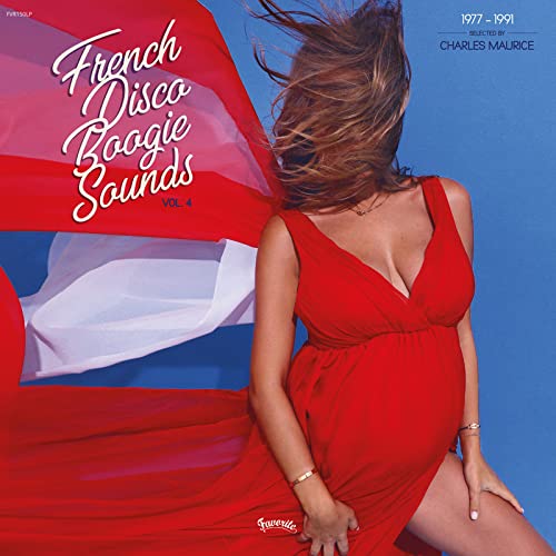 Record cover: woman in red dress, French flag colors in background.