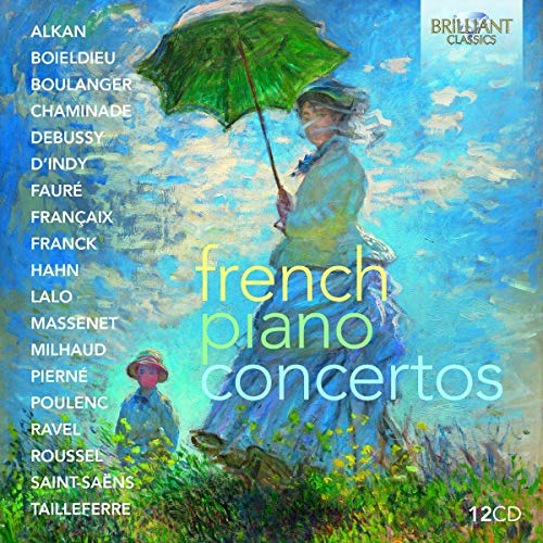 CD cover: woman with umbrella in impressionistic, colorful garden scene.